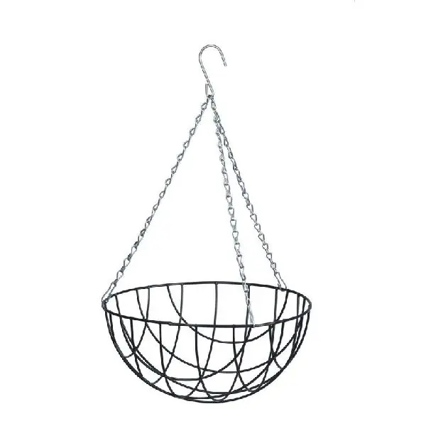 Spoedlevering - HANGING BASKET INCL.KETTING H16X30CM 6070102