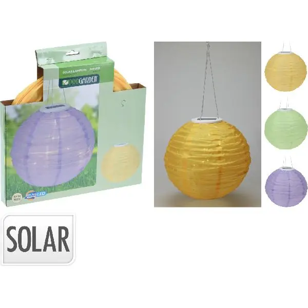 Lampion Solar 28cm 3 assorti | Aanrader