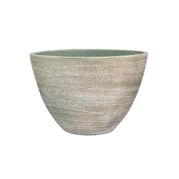 Planter Joyce shiny olive D33x16H25 | Aanrader