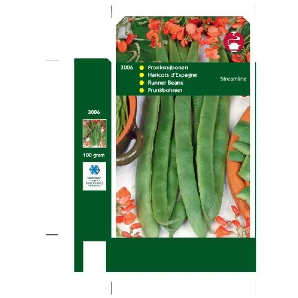 Op voorraad - PRONKBONEN STREAMLINE, ROODBLOEIERS, 100G