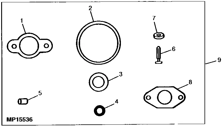 John Deere M92356 GASKET - Veilige betaling