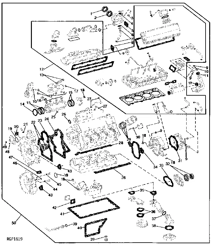 John Deere R20232 GASKET - Voorraad bijna op