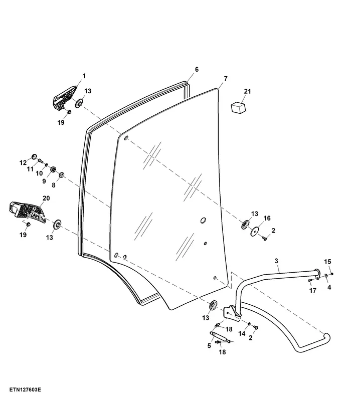John Deere L215968 WEATHERSTRIP | Slechts tijdelijk