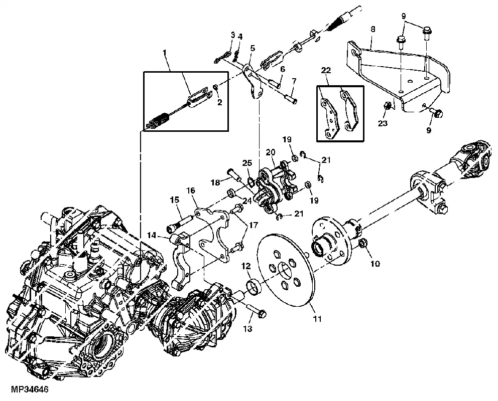 John Deere VGA12183 BRAKE PAD - Direct van de fabrikant