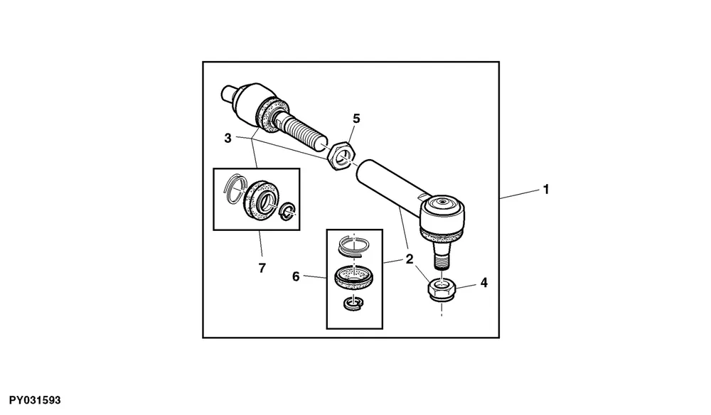 Superprijs | John Deere AL209328 TIE ROD ASSEMBLY3