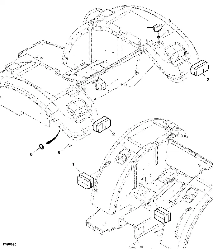 John Deere RE260750 TAIL LAMP | Topkwaliteit