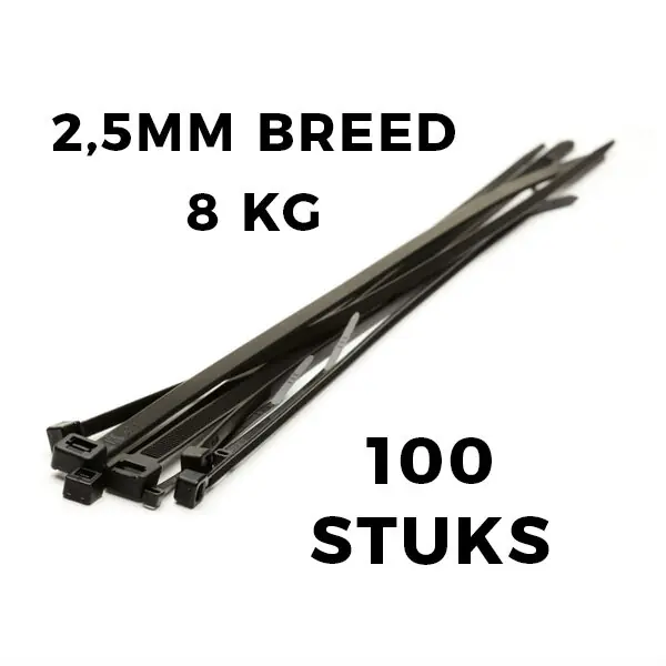 Kabelbinders 100x2,5 zak 100 stuks | Veel gekozen