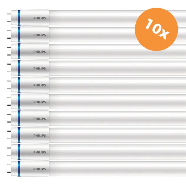 10x Philips Master LED Tube 120cm UO 14,7W 4000K Neutraalwit T8 - Outlet