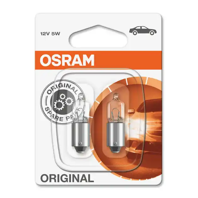 Osram Gloeilamp BA9s 12V Original Line 2 Stuks - Klantfavoriet