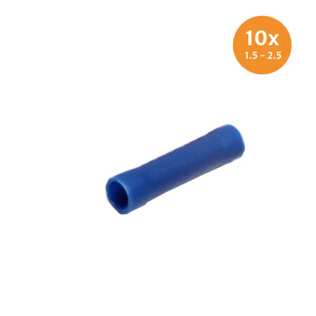 Doorverbinder Geïsoleerd Blauw (1.5-2.5mm) 10 Stuks - Gratis retourneren