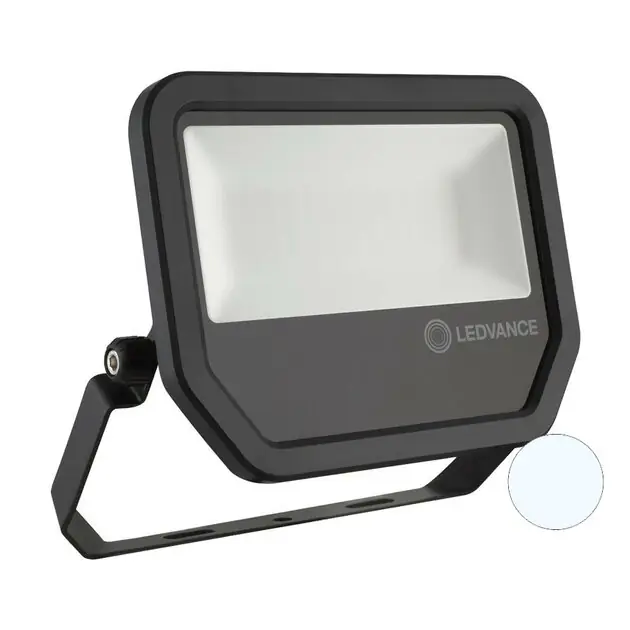 Opruiming - Ledvance 20W LED Bouwlamp 230V Zwart 6500K Koudwit