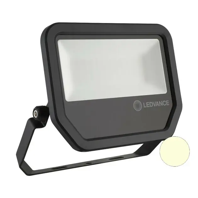 Ledvance 20W LED Bouwlamp 230V Zwart 3000K Warmwit - Laatste kans