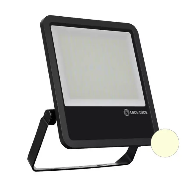 Ledvance 200W LED Bouwlamp 230V Zwart 3000K Warmwit - Scherpe prijs