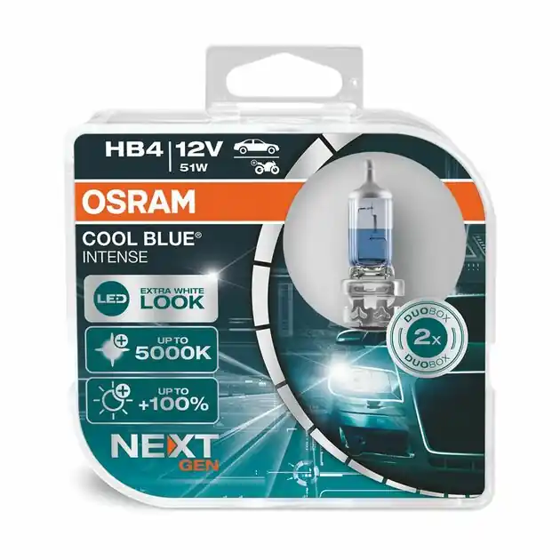 Superprijs | Osram HB4 12V 51W P22d Cool Blue Intense (NEXT GEN) 2 Stuks