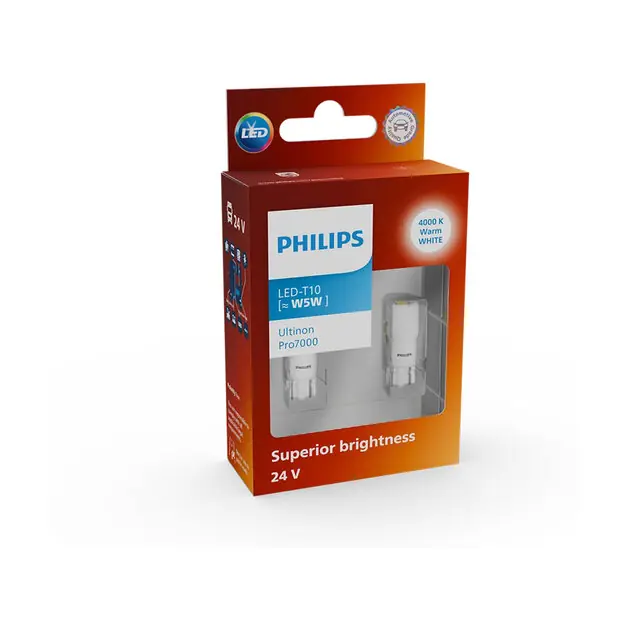 Philips W5W 4000K LED Retrofit Wit 24V 2 Stuks | Nu kopen