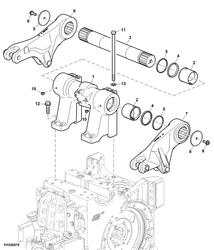 Slechts tijdelijk - John Deere L165873 BUSHING