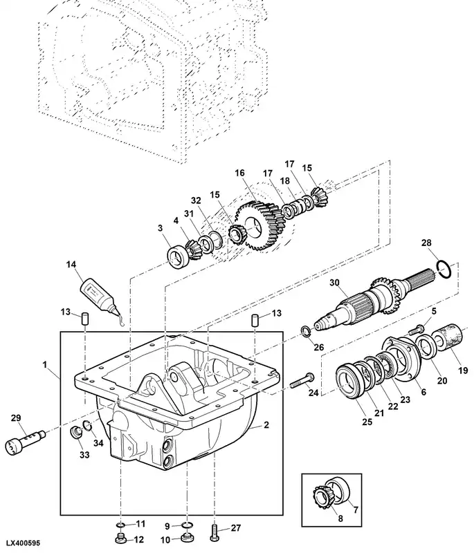 John Deere AL208149 TAPERED ROLLER BEARING | Online bestellen