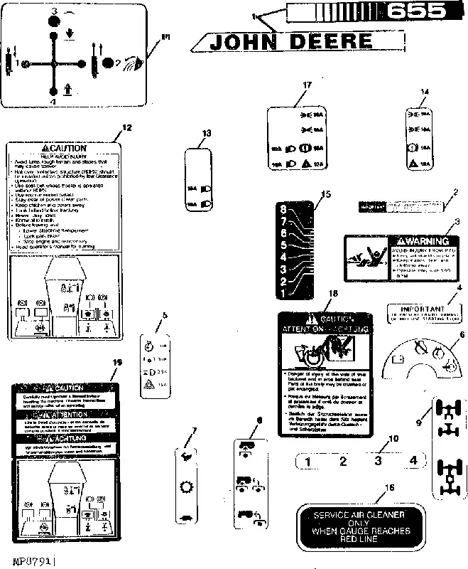 John Deere M94686 LABEL | Topdeal