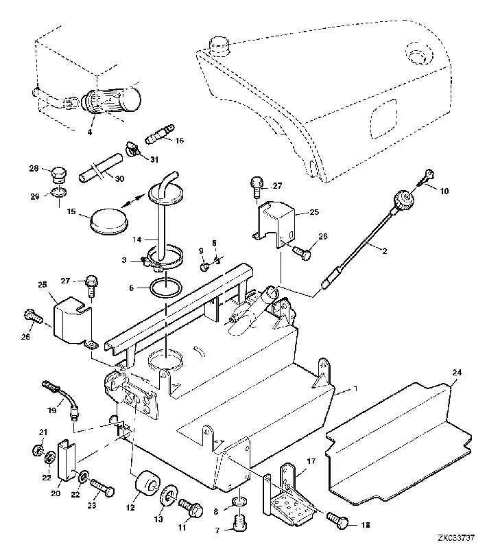 John Deere AL81953 ISOLATOR - Eenvoudig retourneren