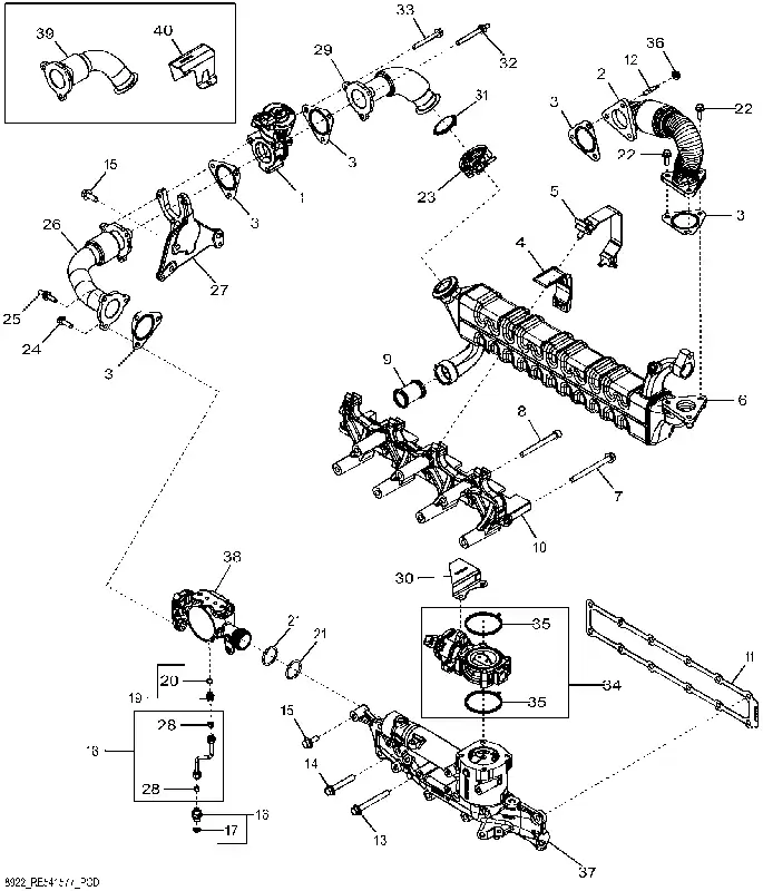 Bespaar nu | John Deere RE548348 HEAT EXCHANGER
