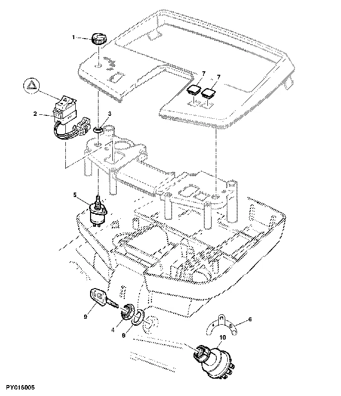 John Deere AL114509 TOGGLE/ROCKER SWITCH | Professionele kwaliteit