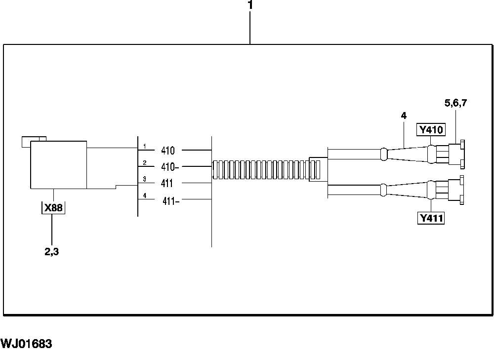 Nieuwe release - John Deere 57M7406 ELECTRICAL CONNECTOR A