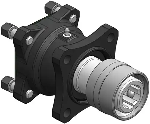 Nieuw in het assortiment | ADAPTER 85MM ISO POMP NAAR ASAE 1-3/8" FEMALE + SMEERNIPPEL