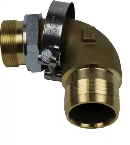 ZUIGNIPPEL 90° 2" X 76 MM INCL SLANGKLEM 86-91 MM | Nieuwe release