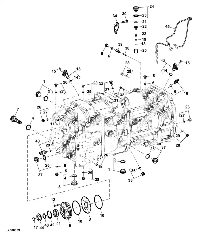 John Deere AL211319 FITTING PLUG | Op = op