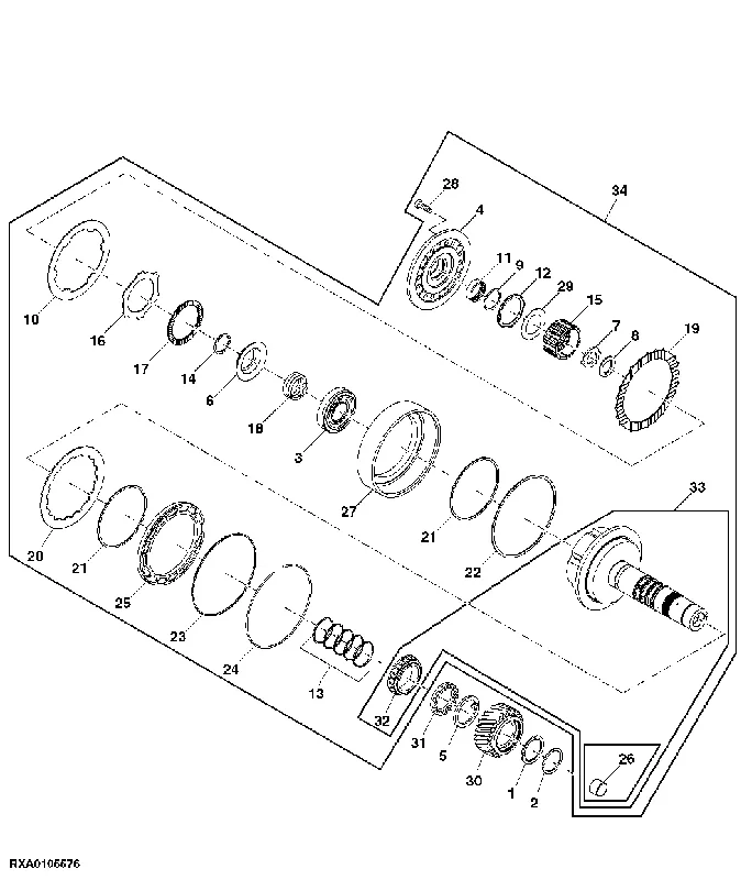 Aanrader - John Deere R204155 SLUITRING