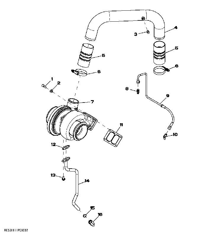 Aanrader | John Deere RE68942 OIL LINE